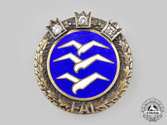 Germany, Federal Republic. A Rare C-Class Glider Pilot’s Badge, in Silver with Diamonds