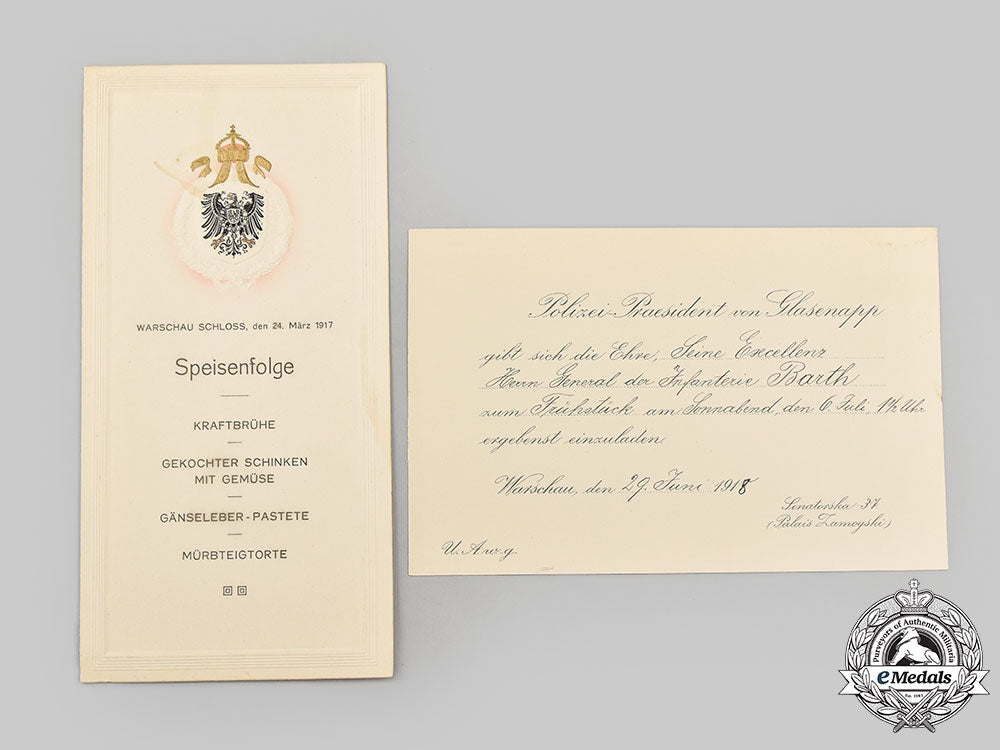 germany,_imperial._a_mixed_lot_of_wartime_event_invitations_and_programs_to_general_der_infanterie_felix_barth__g522382