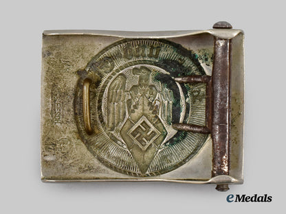 Germany, HJ. A Member’s Belt Buckle by F.W. Assmann & Söhne