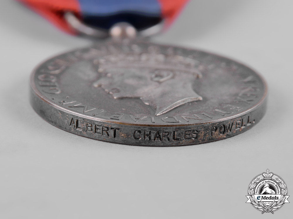 United Kingdom. An Imperial Service Medal, To Albert Charles Powell