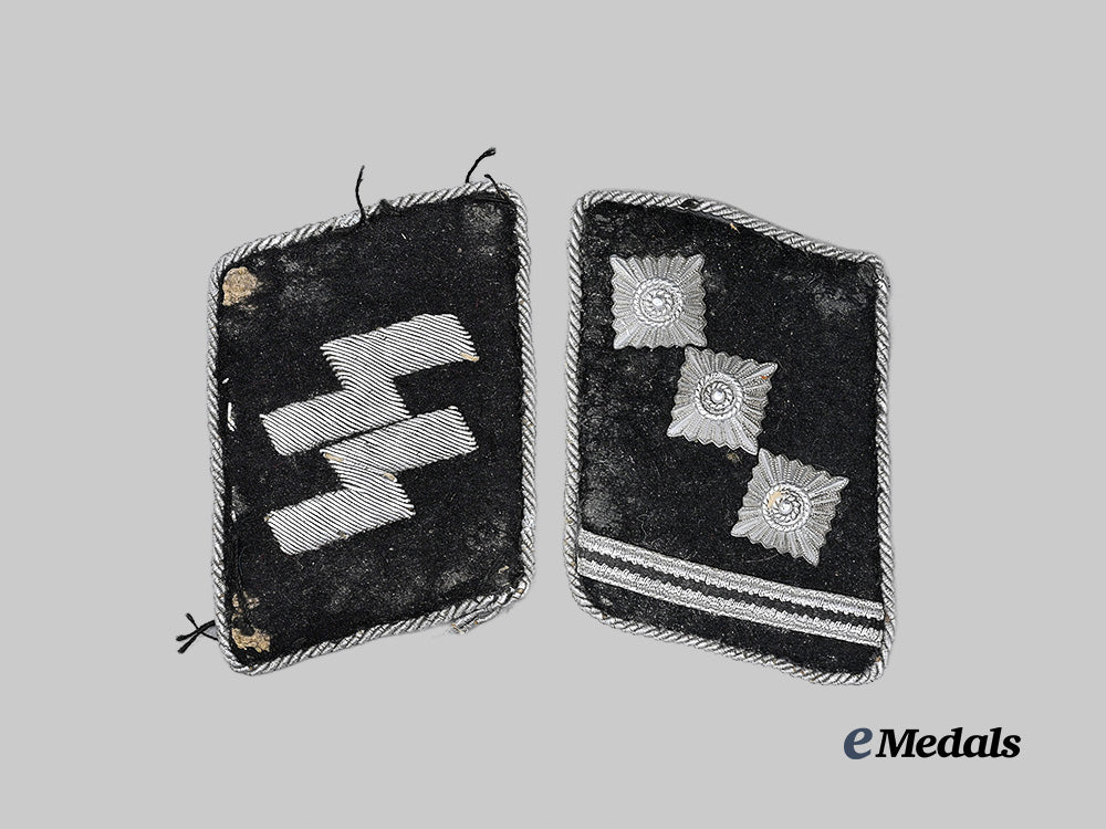 germany,_s_s._a_set_of_waffen-_s_s_collar_tabs_for_an_s_s-_obersturmführer,_battlefield_retrieval_e_medals__g62970_2