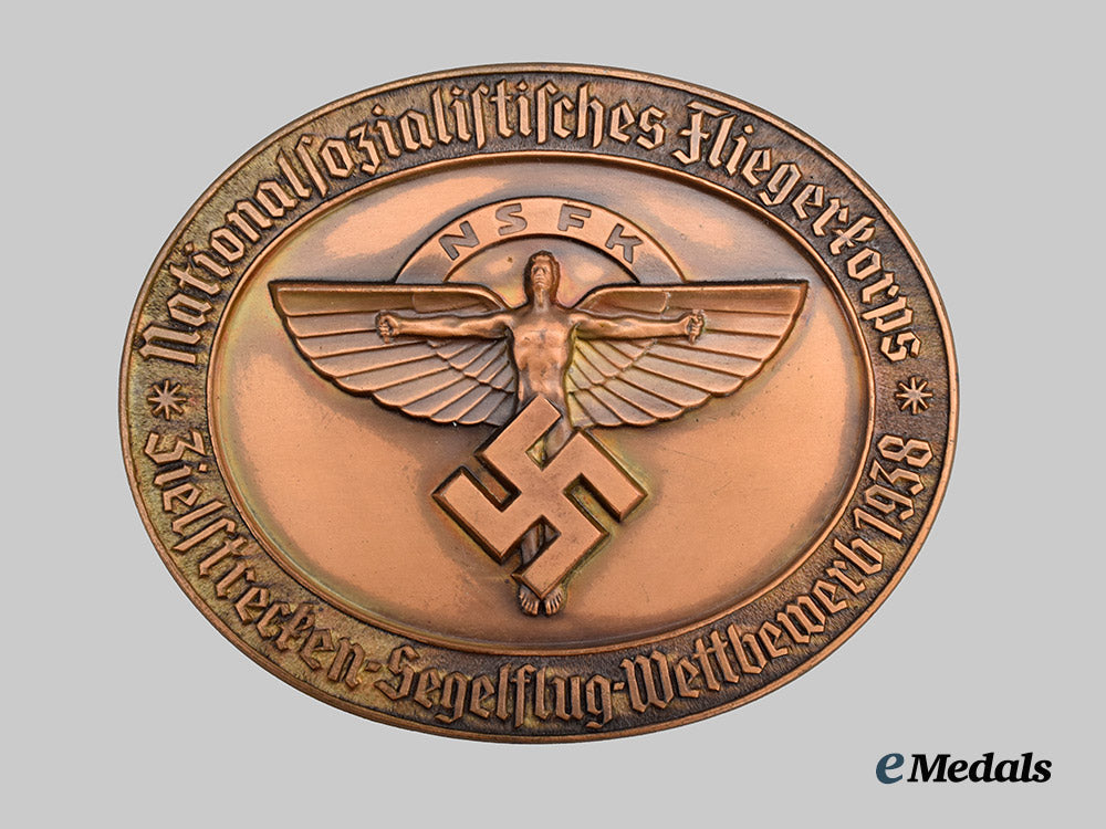 germany,_n_s_f_k._a1938_targeted_gliding_competition_victor’s_plaque,_with_case_and_award_document___m_n_c9356