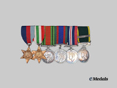 Canada, Commonwealth. A Second War Medal Bar to A/Q.M.S. J.J Evered, R.C.A.M.C.