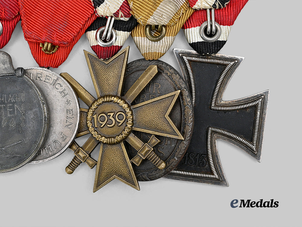 germany,_wehrmacht._a_combatant’s_medal_bar_for_bravery_and_long_service,_mounted_in_austrian_style_e_medals__g62691_9