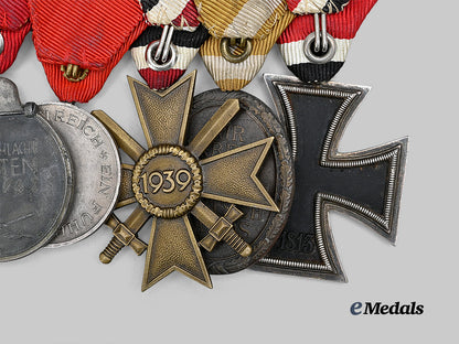 germany,_wehrmacht._a_combatant’s_medal_bar_for_bravery_and_long_service,_mounted_in_austrian_style_e_medals__g62691_9