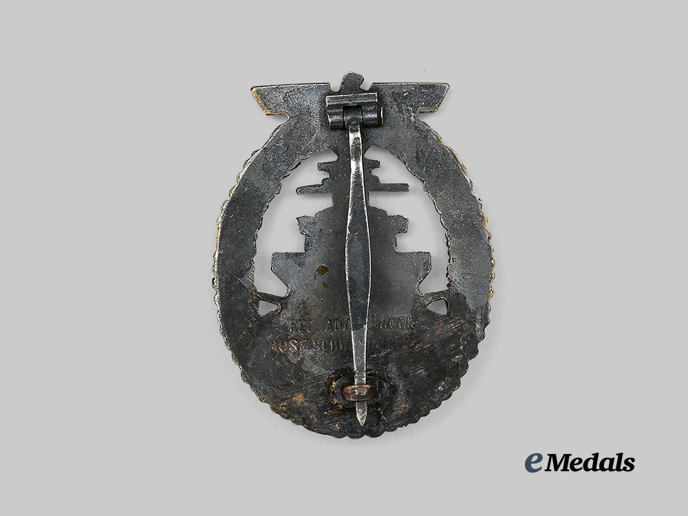 germany,_kriegsmarine._a_high_seas_fleet_badge,_by_schwerin_e_medals__g62041_3