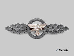 Germany, Luftwaffe. A Transport and Glider Clasp, Silver Grade, Refurbished Example
