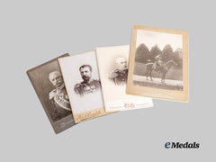 Russia, Imperia. Four Studio Portraits of High Ranking Officer's with Decorations