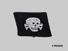 Germany, SS. A Mint 3rd SS Panzer Division Totenkopf Collar Tab, Late-War Variant