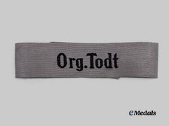 Germany, Third Reich. An Organisation Todt Worker’s Armband, by Ewald Vosteher