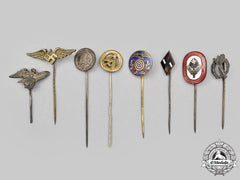 Germany, Third Reich. A Grouping of Eight Stick Pins