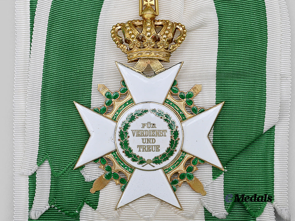 saxony,_kingdom._a_rare_and_exceptional_order_of_merit,_grand_cross_with_swords_set_by_g._a._scharffenberg,_from_the_karsten_klingbeil_collection_e_medals__g62624_5