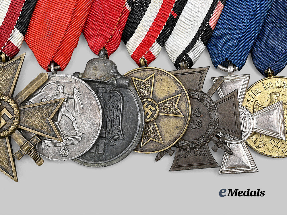 germany,_wehrmacht._a_combatant’s_medal_bar_for_bravery_and_long_service,_mounted_in_austrian_style_e_medals__g62691_4