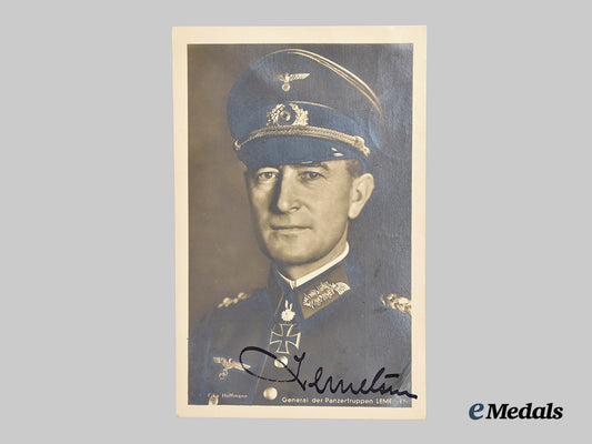 germany,_wehrmacht._a_signed_postcard_of_general_der_panzertruppe_joachim_lemelsen___m_n_c0019