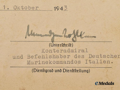 germany,_kriegsmarine._a_kreta_cuff_title_award_document_to_leutnant_zur_see_jürgen,_naval_intelligence___m_n_c0026
