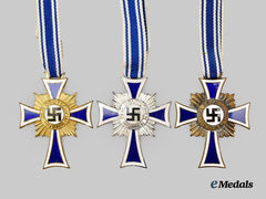Germany, Third Reich. A Mixed Lot of Honour Crosses of the German Mother, All Grades