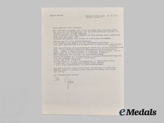 Germany, Wehrmacht. A Lot of Post-War Signed Knight’s Cross Recipient Photos, with Letters