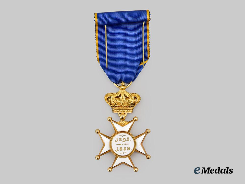 luxembourg,_duchy._an_order_of_civil_and_military_merit_of_adolph_of_nassau,_officer_with_crown,_by_bertrand___m_n_c0097