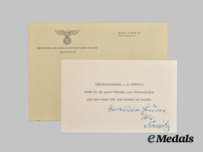 germany,_third_reich._a_signed_großadmiral_karl_dönitz_greeting,_with_reich_chancellery_stationery___m_n_c0107