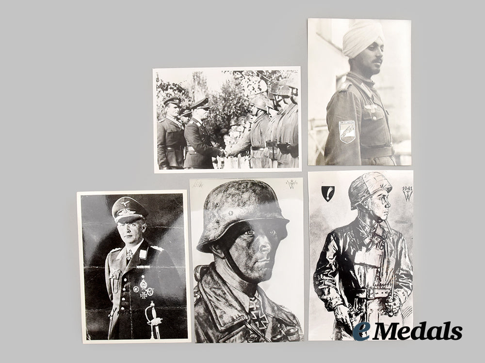 germany,_luftwaffe._a_post-_war_signed_sketch_of_generaloberst_kurt_student,_with_mixed_reproduction_images___m_n_c0122