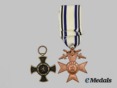 Germany, Imperial. A Bavarian Merit Cross Medal Pair