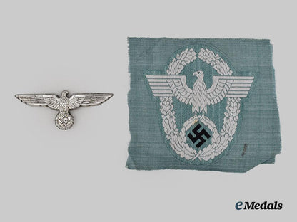 germany,_ordnugnspolizei._a_mint_schutzpolizei_sleeve_eagle_for_enlisted_ranks,_be_vo_variant___m_n_c0154