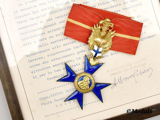 vatican,_international._a_military_and_hospitaller_order_of_saint_mary_of_bethlehem,_commander,_to_commander_pietro_scussel,_c.1975___m_n_c0161