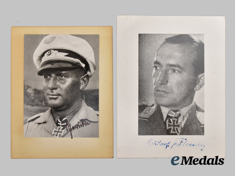germany,_luftwaffe._a_lot_of_post-_war_signed_fallschirmjäger_knight’s_cross_recipient_photographs___m_n_c0162