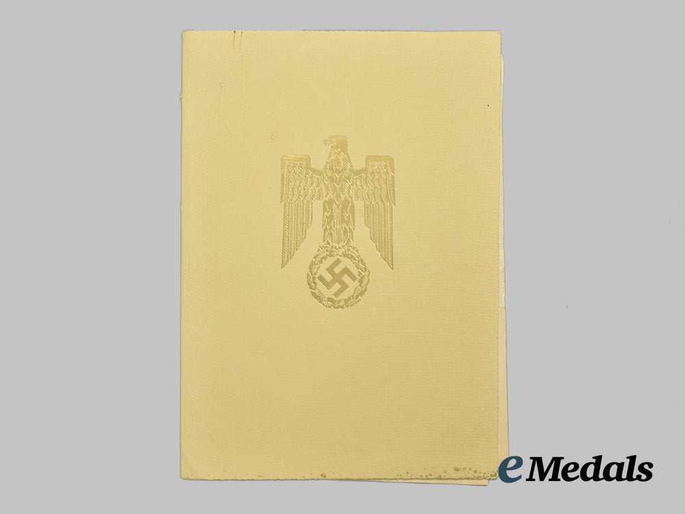 germany,_third_reich._a_promotion_document_to_government_land_surveyor_walter_bickenbach,_with_hermann_göring_signature___m_n_c0186