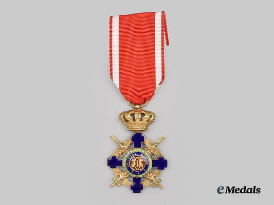 romania,_kingdom._an_order_of_the_romanian_star,_knight’s_cross_with_swords___m_n_c0197