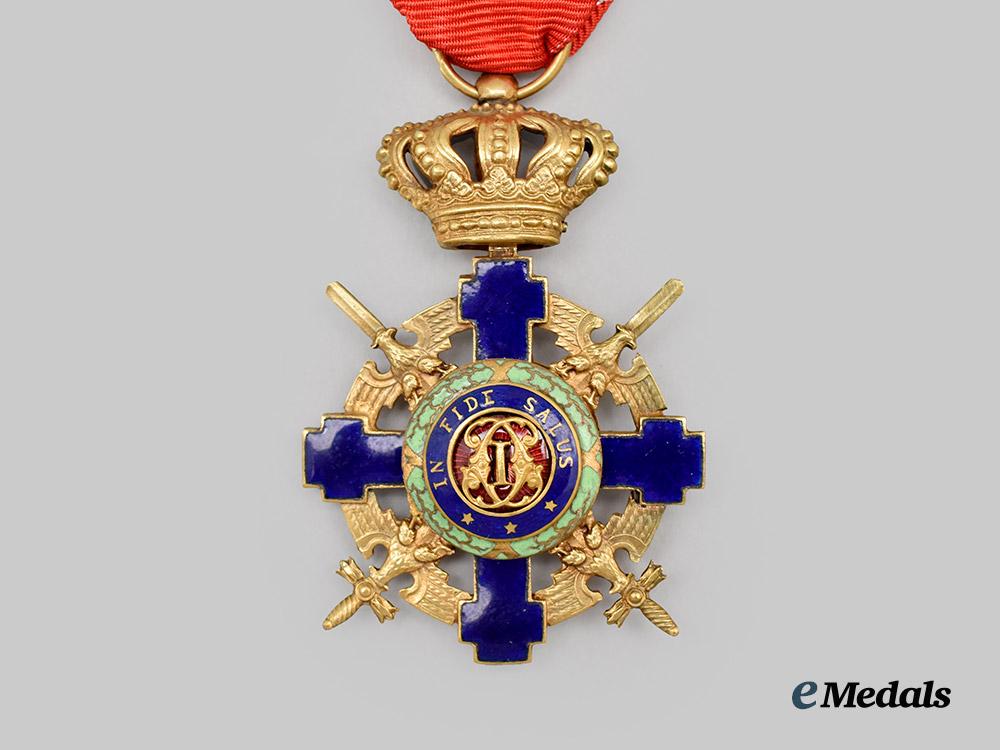 romania,_kingdom._an_order_of_the_romanian_star,_knight’s_cross_with_swords___m_n_c0198