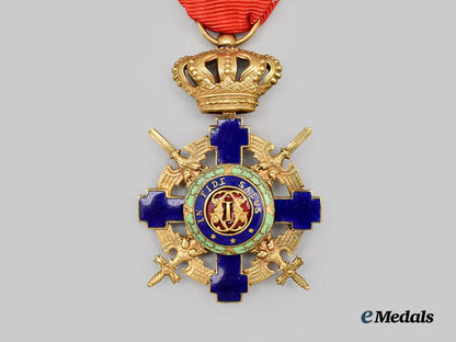 romania,_kingdom._an_order_of_the_romanian_star,_knight’s_cross_with_swords___m_n_c0198