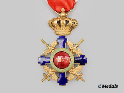 romania,_kingdom._an_order_of_the_romanian_star,_knight’s_cross_with_swords___m_n_c0200