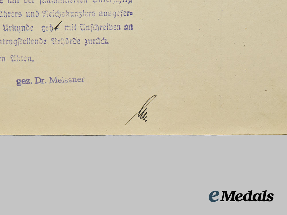germany,_ordnungspolizei._a_promotion_document_to_major_der_schutzpolizei_robert_schlömer,_with_heinrich_himmler_signature___m_n_c0219