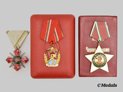 Bulgaria, Republic. A Lot of Three Decorations