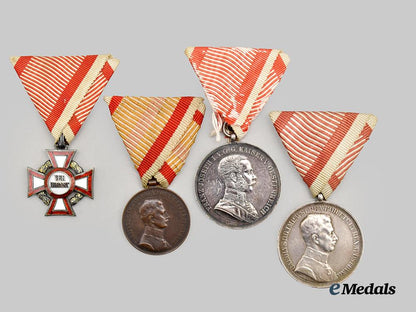 austria,_imperial._a_military_merit_cross,_i_i_i_class_and_three_bravery_medals___m_n_c0227