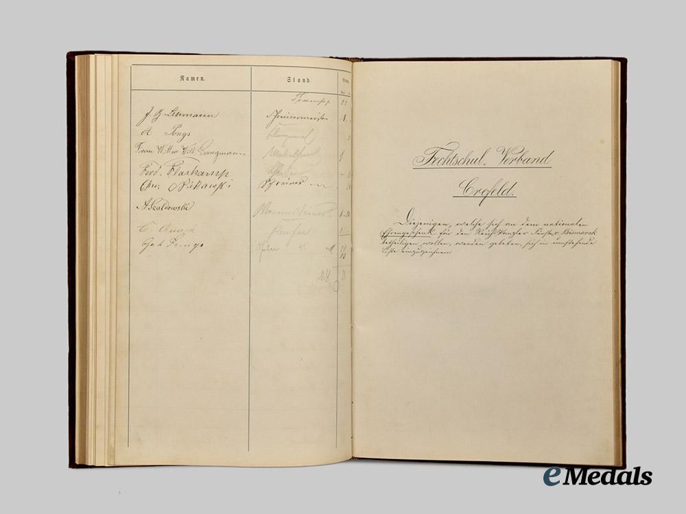 germany,_imperial._a_donation_book_from_the_citizens_of_krefeld,_with_letter,_for_otto_von_bismarck’s70th_birthday___m_n_c0238