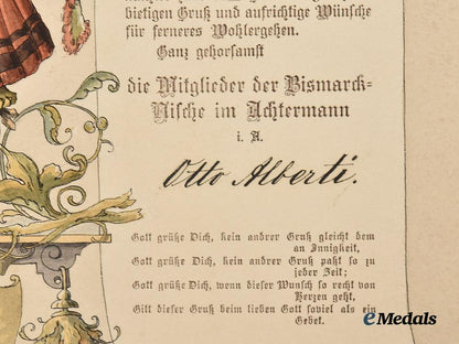 germany,_imperial._a_document_from_the_achtermann_in_goslar_to_otto_von_bismarck_for_his_birthday___m_n_c0247
