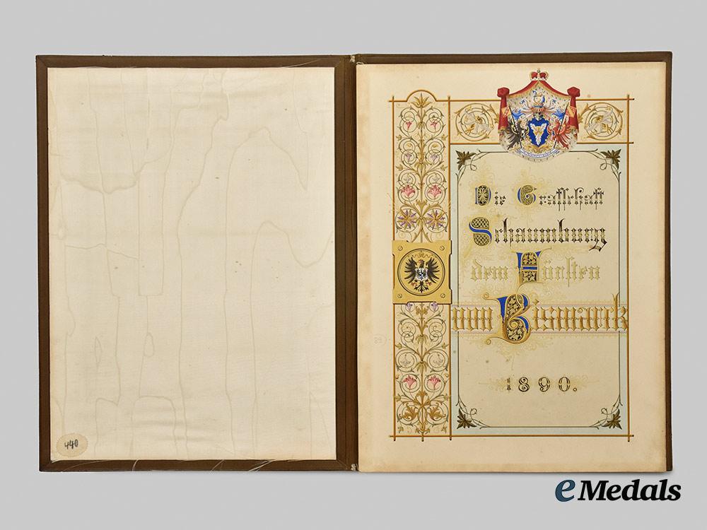 germany,_imperial._a_document_from_the_duchy_of_schaumburg_to_otto_von_bismarck_for_his_birthday___m_n_c0253