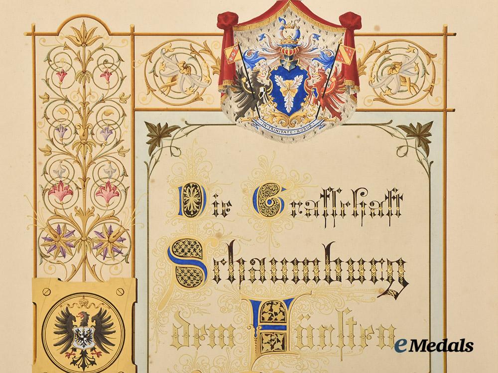 germany,_imperial._a_document_from_the_duchy_of_schaumburg_to_otto_von_bismarck_for_his_birthday___m_n_c0254