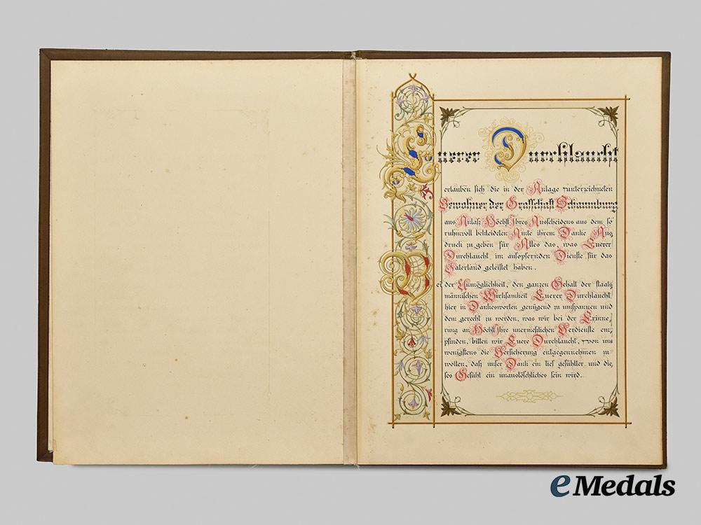 germany,_imperial._a_document_from_the_duchy_of_schaumburg_to_otto_von_bismarck_for_his_birthday___m_n_c0256