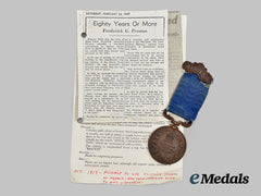 Canada, Dominion. A Royal Canadian Humane Association Bravery Award, Bronze Grade, Rescue in the Niagara River 1913