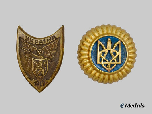 ukraine,_republic._a_volunteer_cap_badge,_c.1942___m_n_c0284