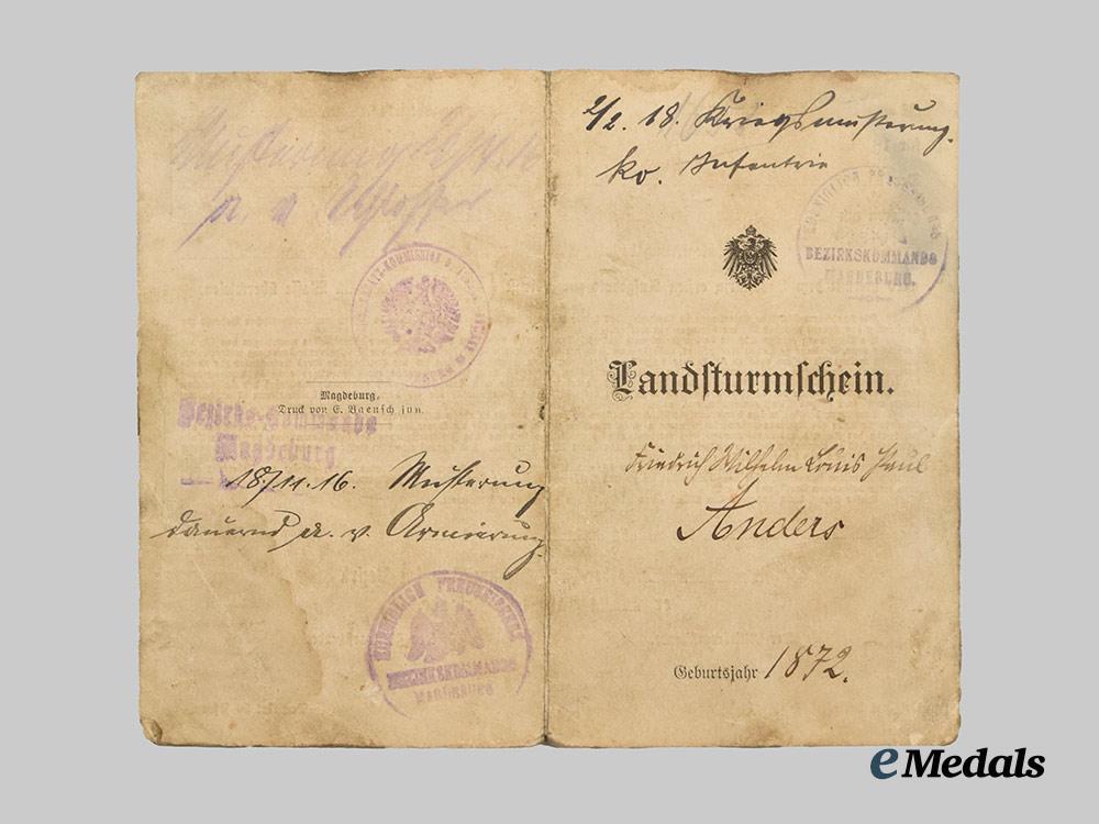 germany,_imperial._a_mixed_lot_of_photographs_and_documents_for_first_world_war_and_freikorps_service___m_n_c0423
