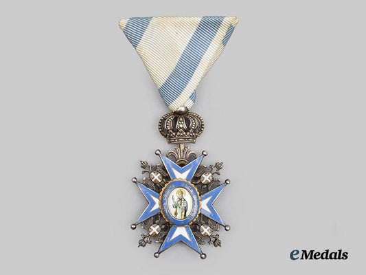 serbia,_kingdom._an_order_of_st._sava,_v._class_with_officer’s_cap_badge___m_n_c0496