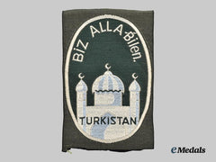 Germany, Heer. A Rare Turkestan Legion Volunteer Sleeve Insignia, Second Pattern, BeVo Variant