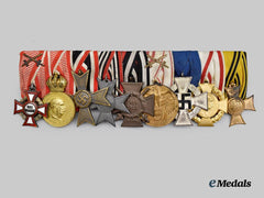 Austria, Imperial. A Medal Bar with Nine Awards to an Established Austrian War Veteran