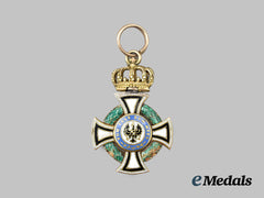 Prussia, Kingdom. A Royal House Order of Hohenzollern, Miniature Knight’s Cross in Gold