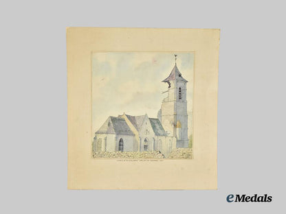 canada,_c_e_f.“_church_at‘_villers_abois’_shelled_by_germans1917”_watercolour_on_paper,_by_pte._jukes___m_n_c0565