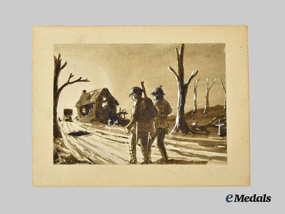 canada,_c_e_f._two_first_war_ink_on_paper_paintings,_by_pte._jukes1918___m_n_c0572
